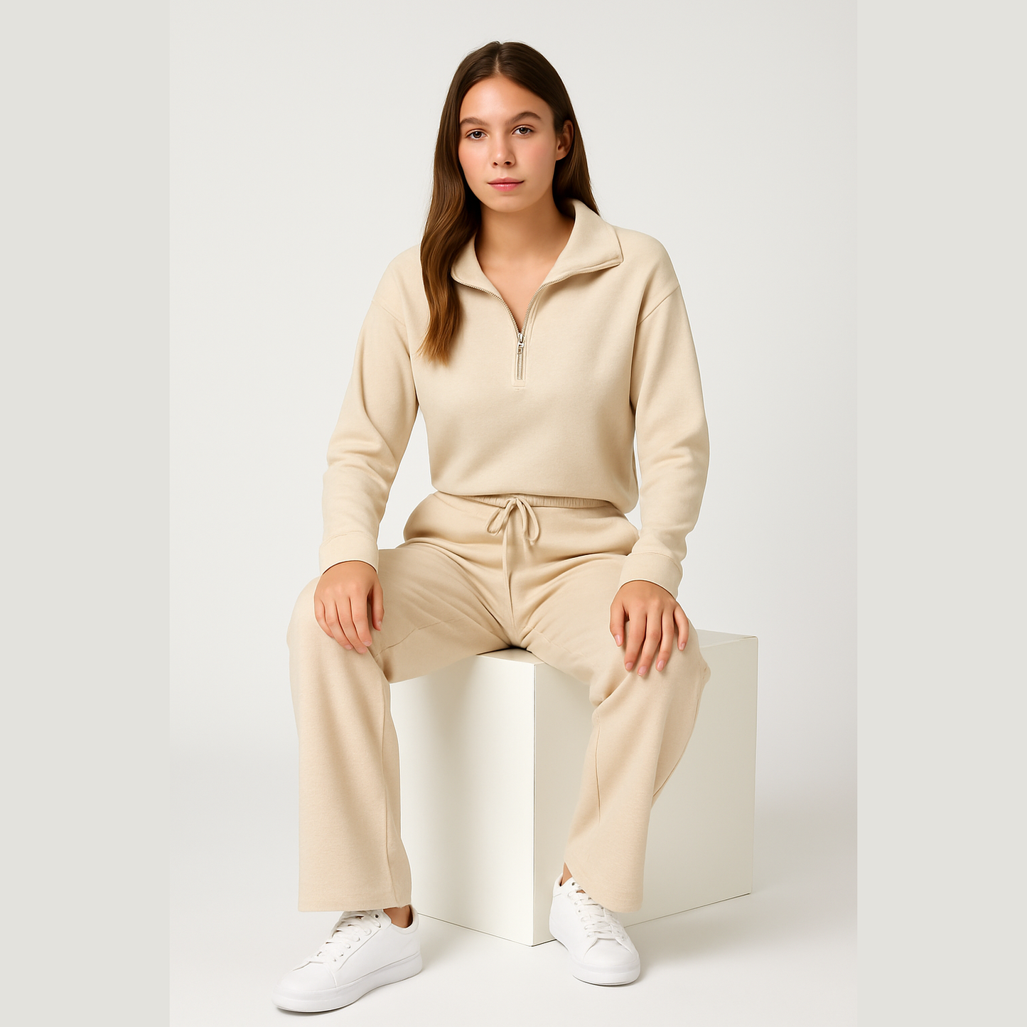 Alma | Mjuk Lounge-set med Vida Byxor