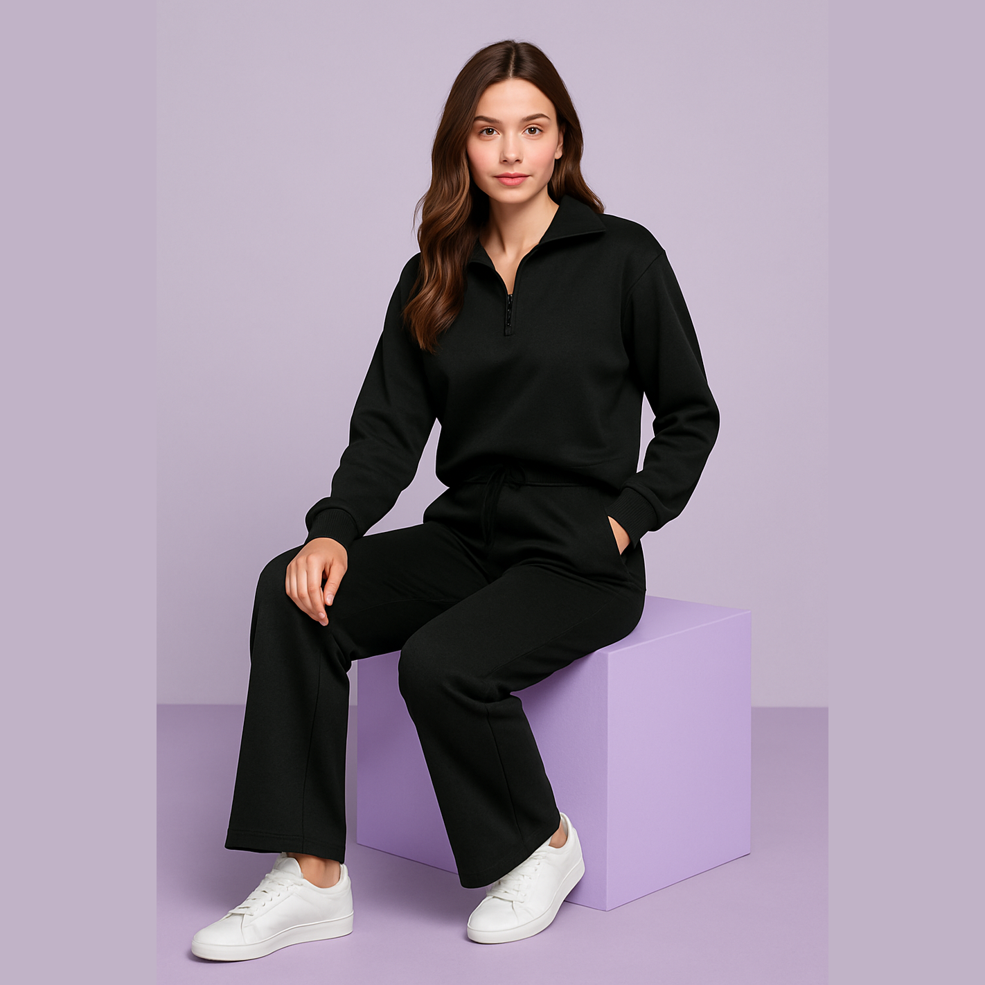 Alma | Mjuk Lounge-set med Vida Byxor