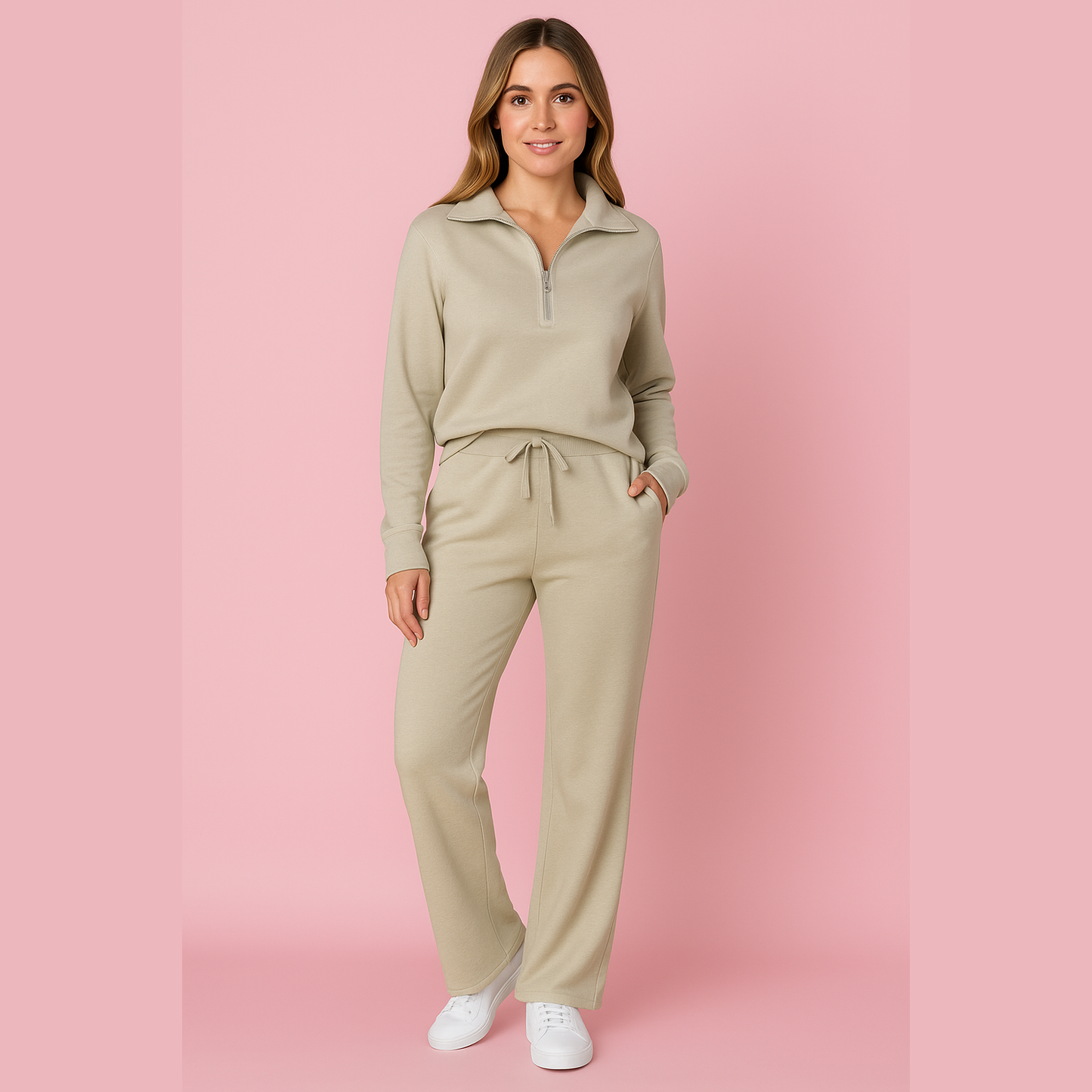 Alma | Mjuk Lounge-set med Vida Byxor