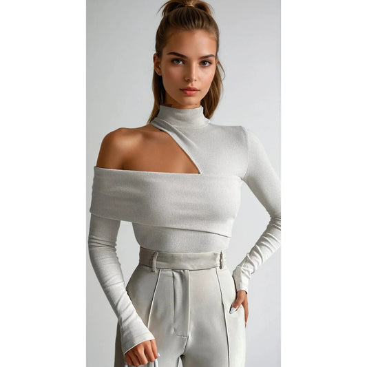 Cova | Chic Off-Shoulder Ribbad Top
